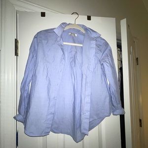 MADEWELL xxs blue button up (NEW)